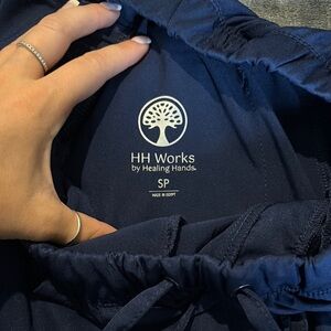 HH Works Navy Scrub Bottoms